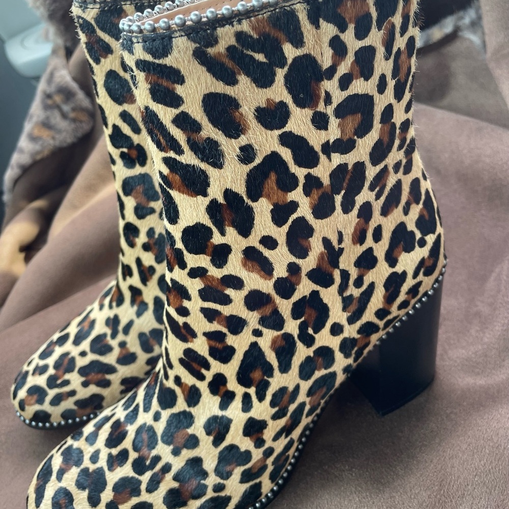Coach leopard boots